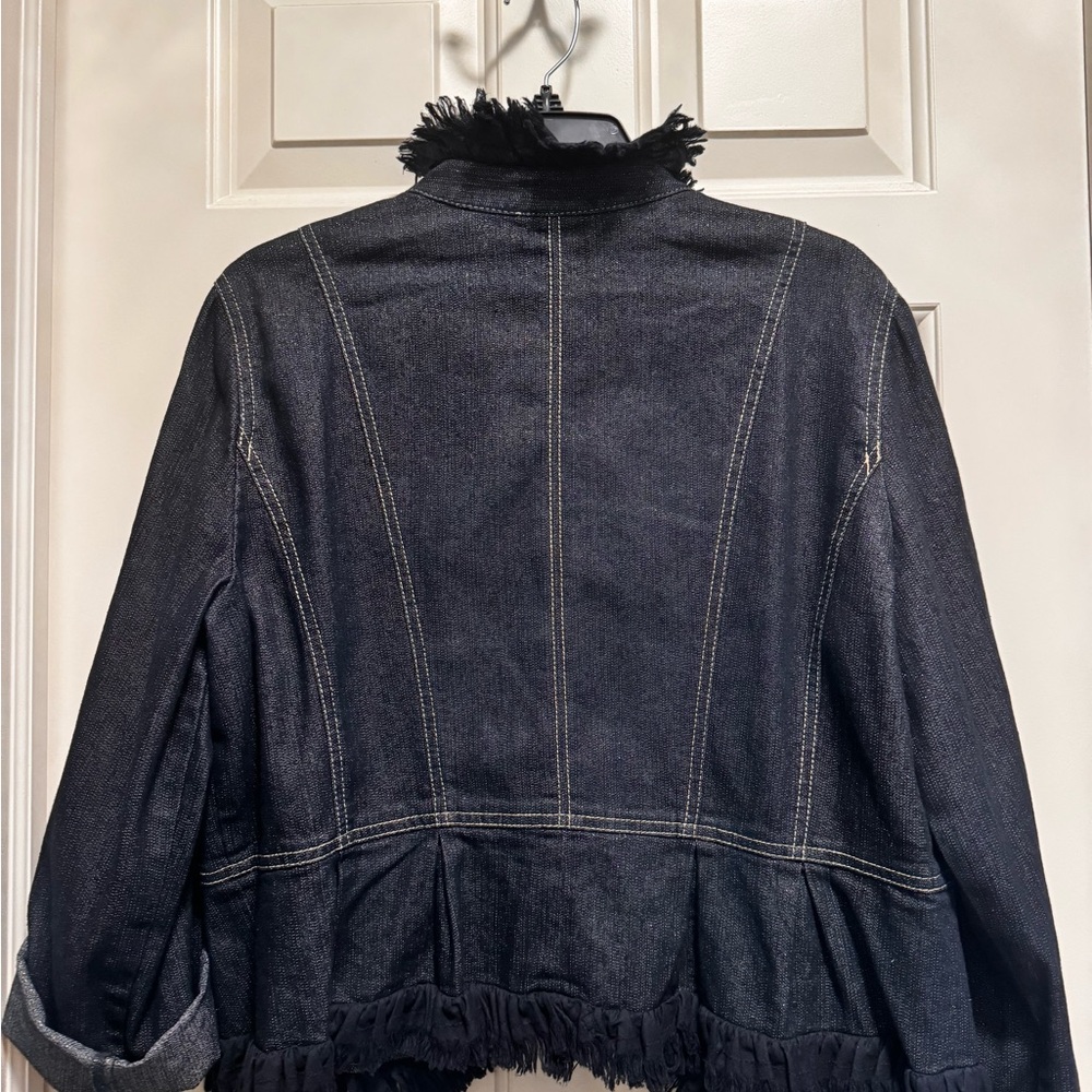Ruby Road Denim Metallic Jacket Size 16p, Never W… - image 2